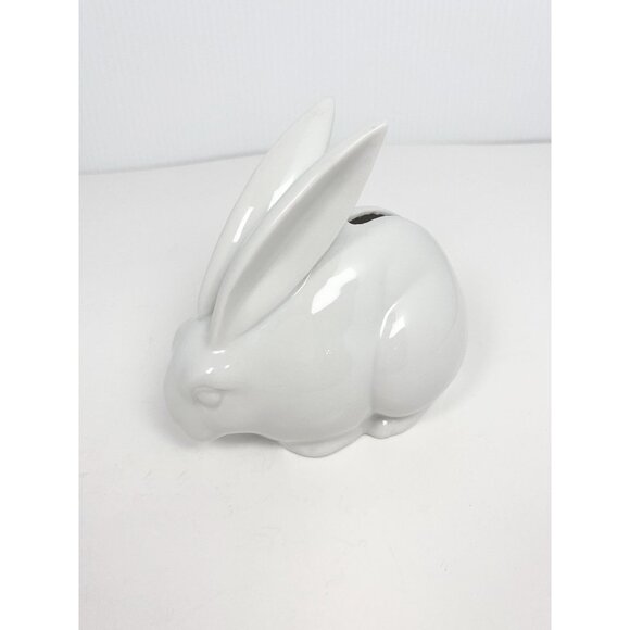 Accents | 8s Vintage Coin Bank Ceramic White Rabbit Made In Japan ...